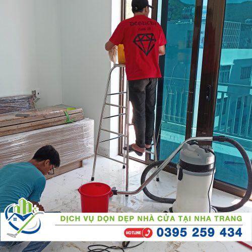 Dịch vụ tổng vệ sinh nhà mới xây tại Nha Trang
