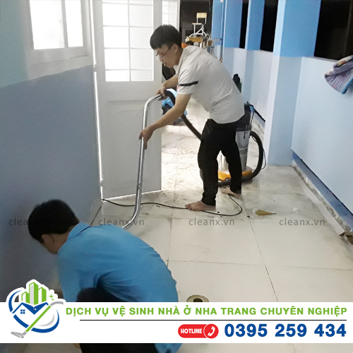 Dịch vụ vệ sinh nhà ở sau xây dựng Nha Trang