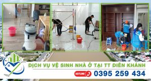 Dịch vụ vệ sinh nhà ở tại thị trấn Diên Khánh