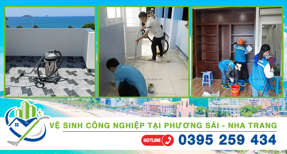 Vệ sinh công nghiệp tại Phương Sài - Nha Trang