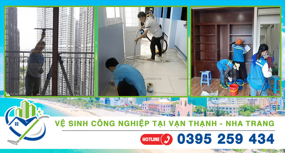 Dịch vụ vệ sinh công nghiệp tại Vạn Thạnh - Nha Trang