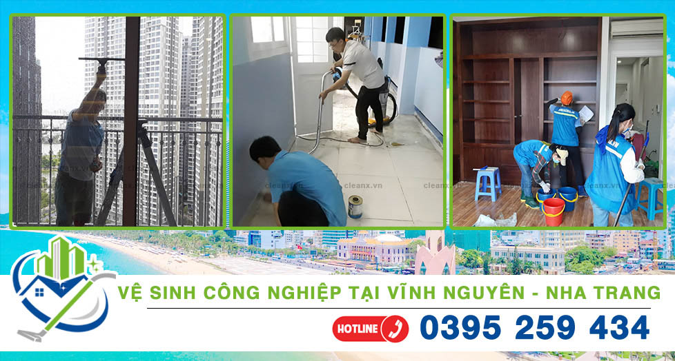 Vệ sinh công nghiệp tại Vĩnh Nguyên - Nha Trang