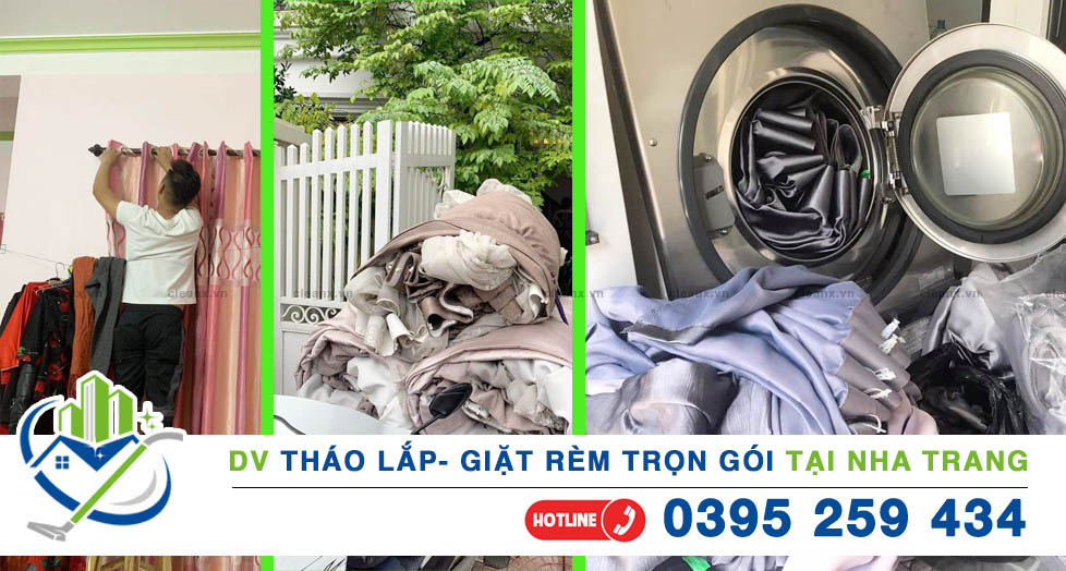 DV Tháo lắp và giặt rèm trọn gói tại Nha Trang