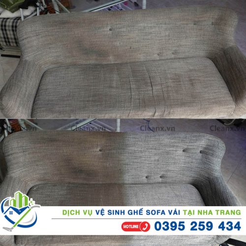 DV Vệ sinh ghế sofa vải tại Nha Trang
