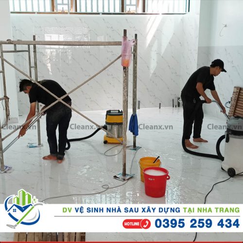 Vệ sinh công nghiệp nhà sau xây dựng tại Nha Trang