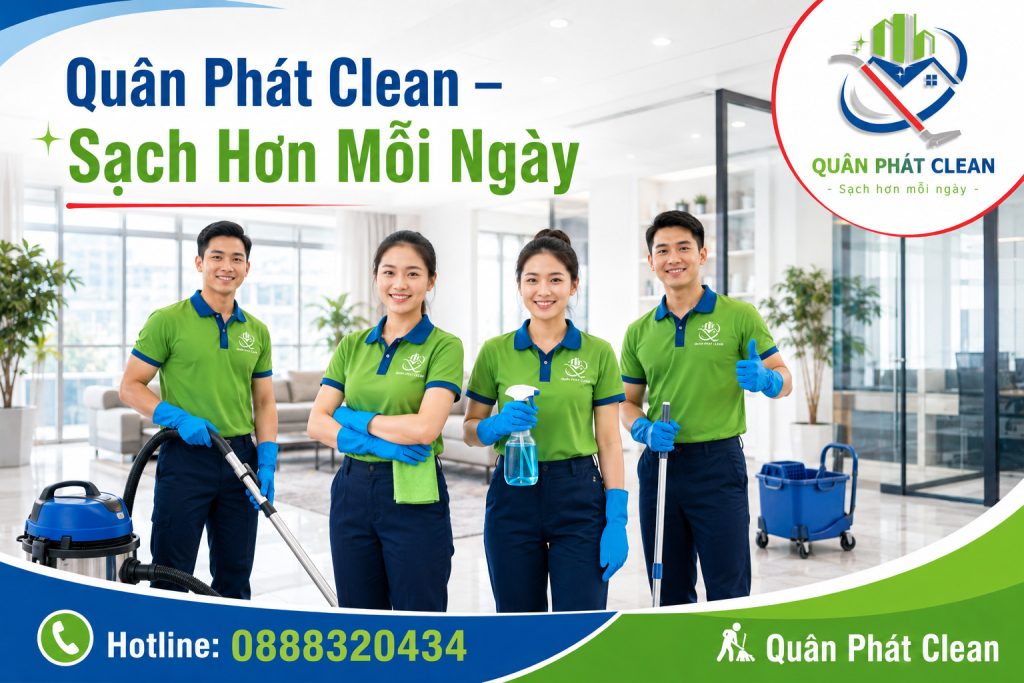 Quân Phát Clean cung cấp dịch vụ vệ sinh công nghiệp tại Nha Trang
